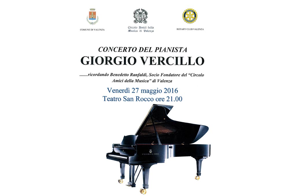 Circolo Amici della Musica – Concerto del Pianista Giorgio Vercillo